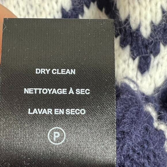 Velvet by Graham & Spencer Sweater Womens Size XS Alexa Fair Isle Alpaca Wool - Picture 8 of 8